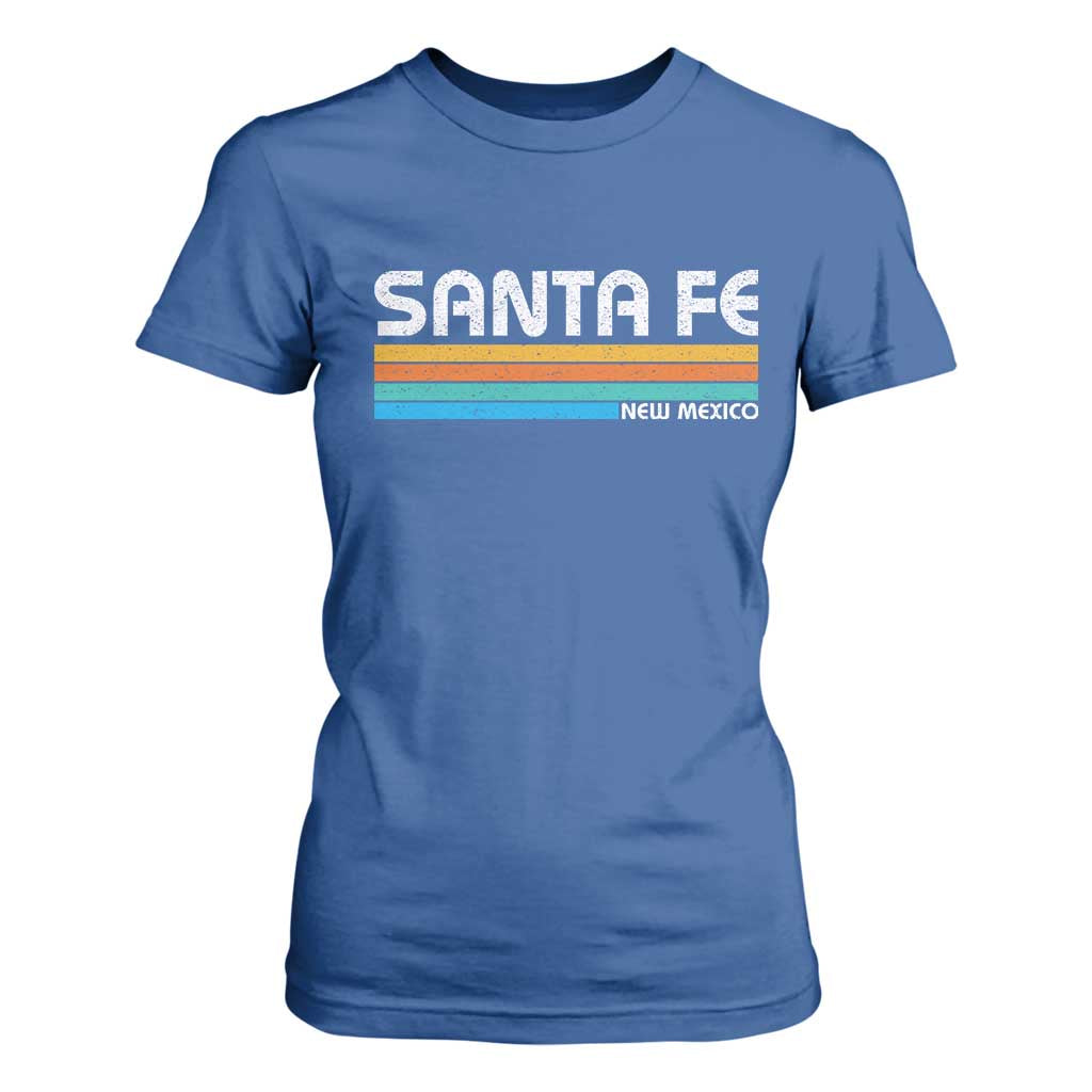 Retro Santa Fe New Mexico Distressed Souvenir T Shirt For Women