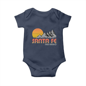 Retro Santa Fe New Mexico Mountain Southwest Baby Onesie TS14 Navy Print Your Wear