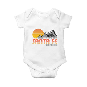 Retro Santa Fe New Mexico Mountain Southwest Baby Onesie TS14 White Print Your Wear