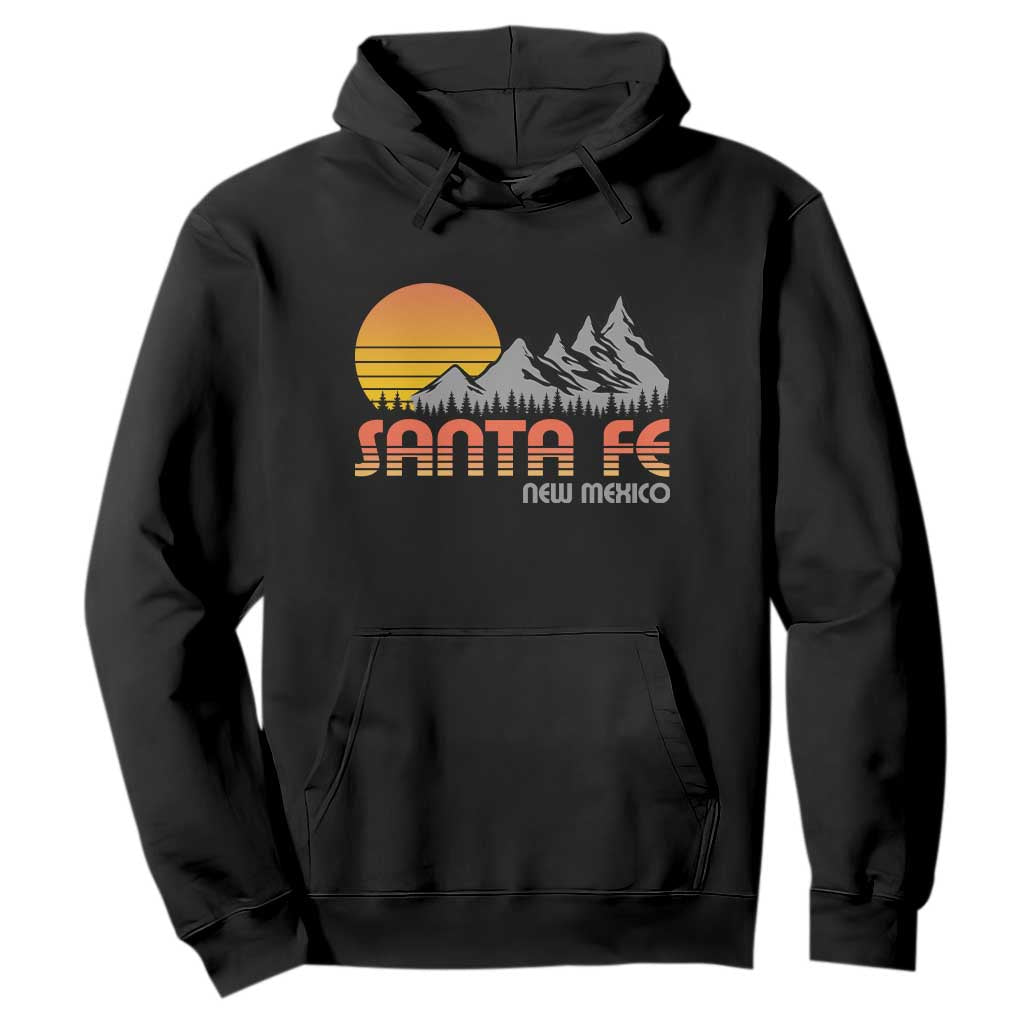 Retro Santa Fe New Mexico Mountain Southwest Hoodie TS14 Black Print Your Wear