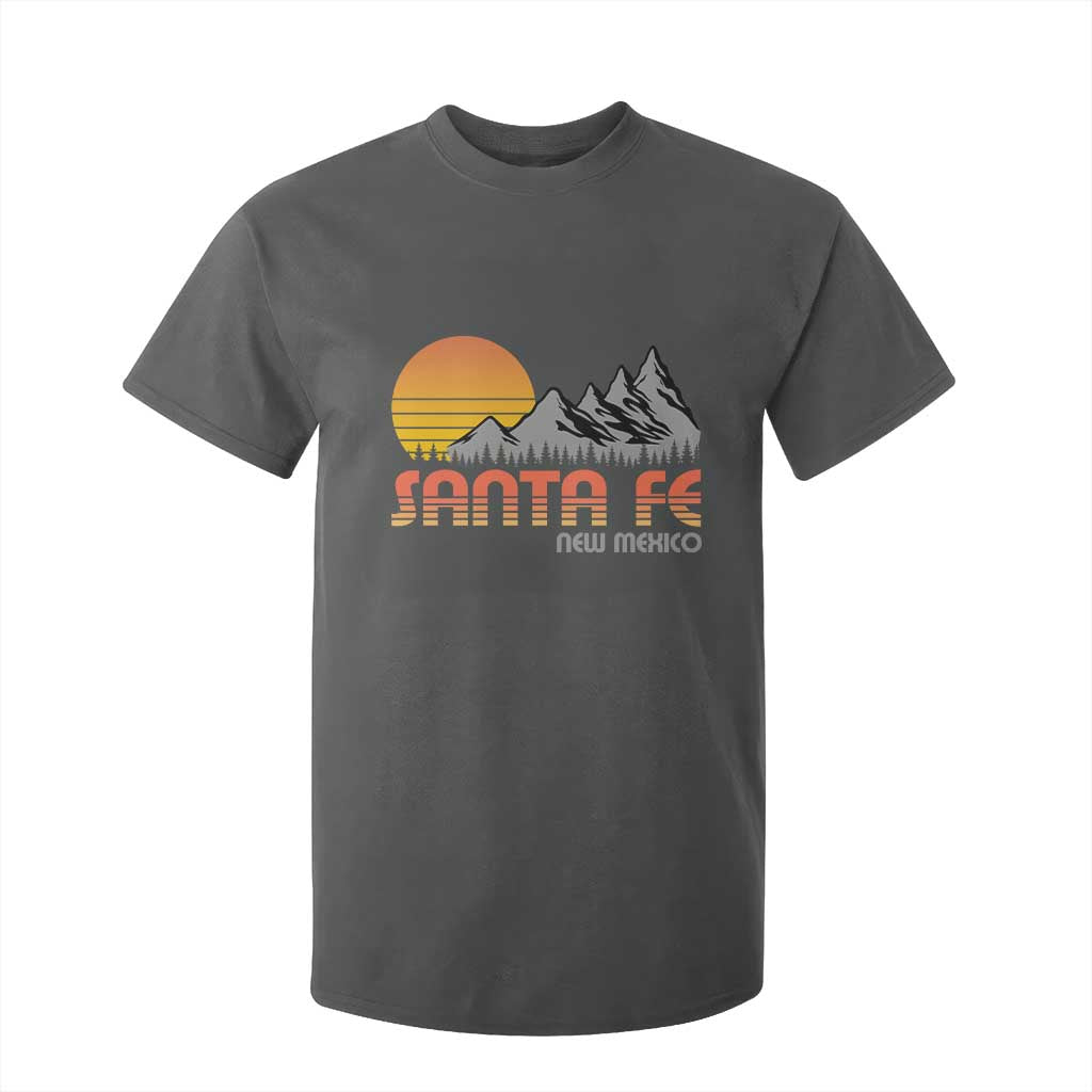Retro Santa Fe New Mexico Mountain Southwest T Shirt For Kid TS14 Dark Heather Print Your Wear
