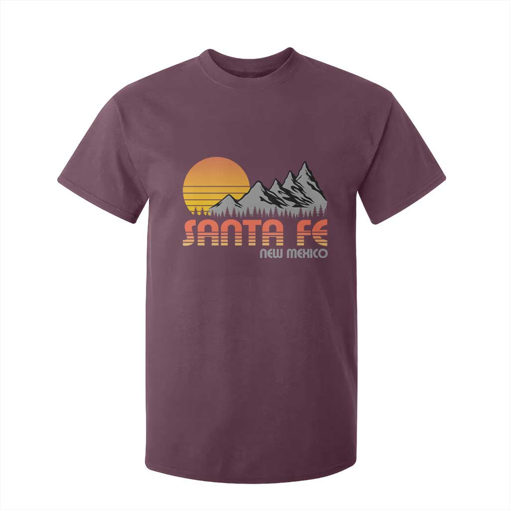Retro Santa Fe New Mexico Mountain Southwest T Shirt For Kid TS14 Maroon Print Your Wear