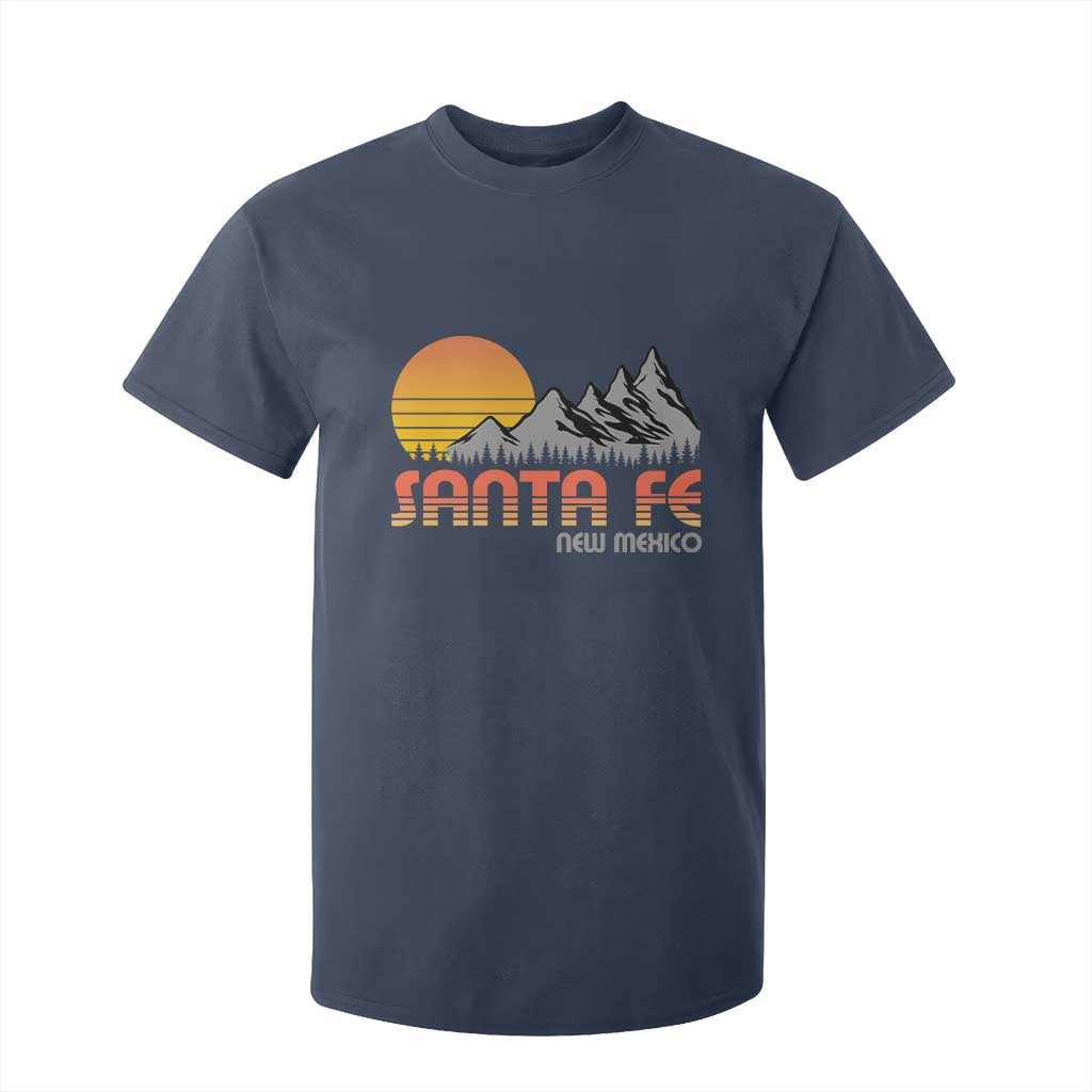 Retro Santa Fe New Mexico Mountain Southwest T Shirt For Kid TS14 Navy Print Your Wear