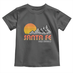 Retro Santa Fe New Mexico Mountain Southwest Toddler T Shirt TS14 Dark Heather Print Your Wear