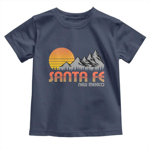 Retro Santa Fe New Mexico Mountain Southwest Toddler T Shirt TS14 Navy Print Your Wear