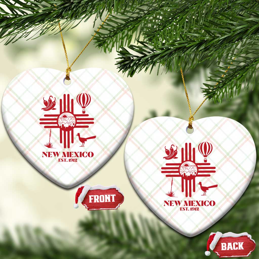 New Mexico Flag Zia Sun Souvenir Ceramic Ornament New Mexico Zia Chiles Balloon Roadrunner Yucca TS14 Print Your Wear