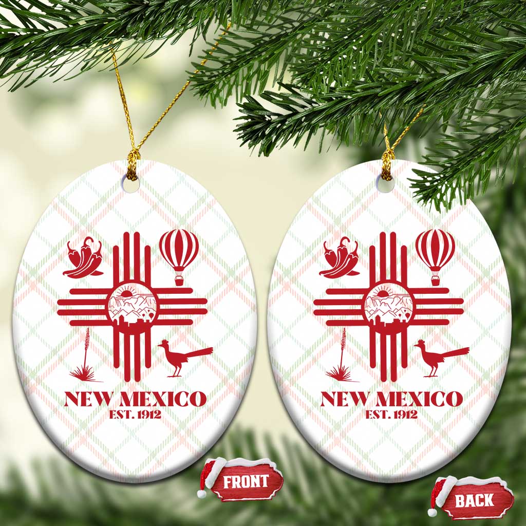 New Mexico Flag Zia Sun Souvenir Ceramic Ornament New Mexico Zia Chiles Balloon Roadrunner Yucca TS14 Print Your Wear