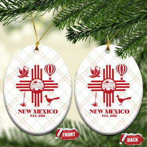 New Mexico Flag Zia Sun Souvenir Ceramic Ornament New Mexico Zia Chiles Balloon Roadrunner Yucca TS14 Print Your Wear