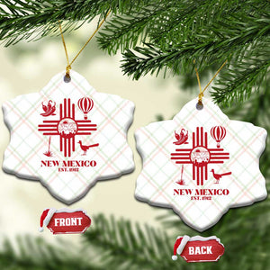 New Mexico Flag Zia Sun Souvenir Ceramic Ornament New Mexico Zia Chiles Balloon Roadrunner Yucca TS14 Print Your Wear