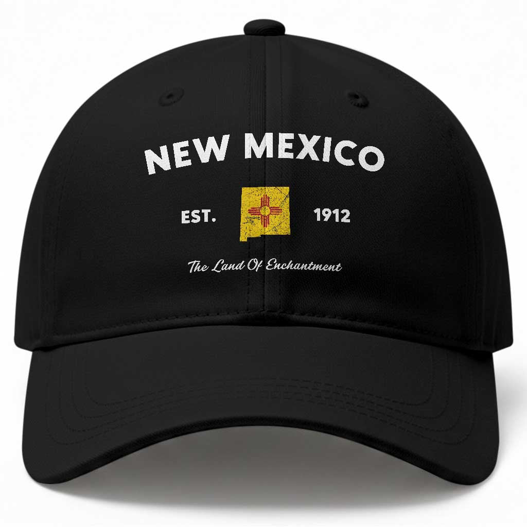 New Mexico Flag Map Zia Sun Souvenir Baseball Cap TS14 Print Your Wear