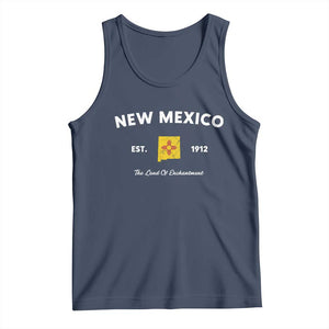 New Mexico Flag Map Zia Sun Souvenir Tank Top TS14 Navy Print Your Wear