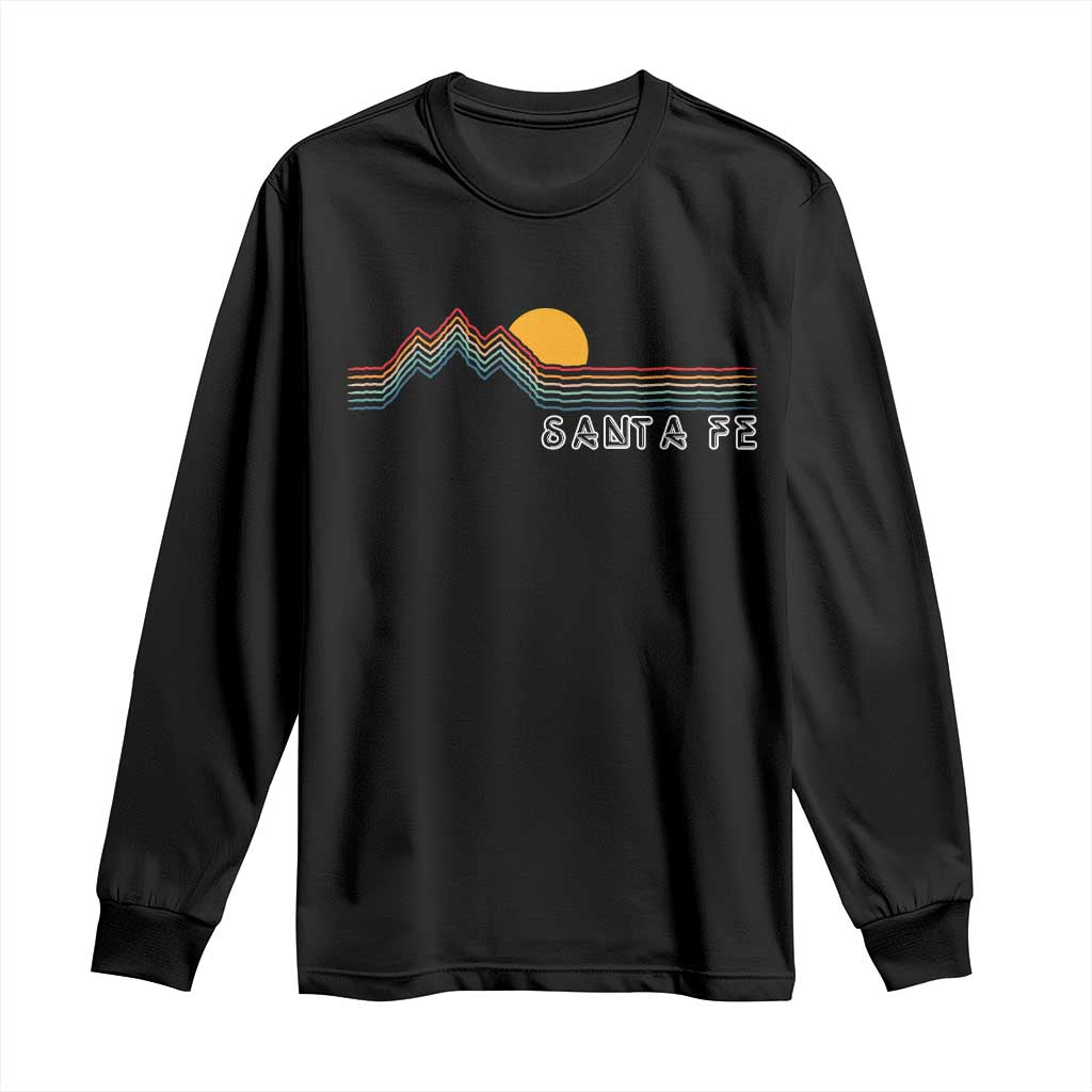 Retro Santa Fe New Mexico Long Sleeve Shirt TS14 Black Print Your Wear