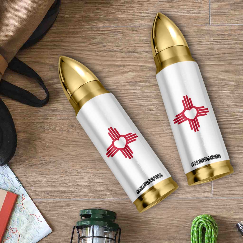 Zia Heart Symbol New Mexico Flag Shirt New Mexican Pride Bullet Tumbler TS14 Print Your Wear