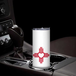 Zia Heart Symbol New Mexico Flag Shirt New Mexican Pride Skinny Tumbler TS14 Print Your Wear
