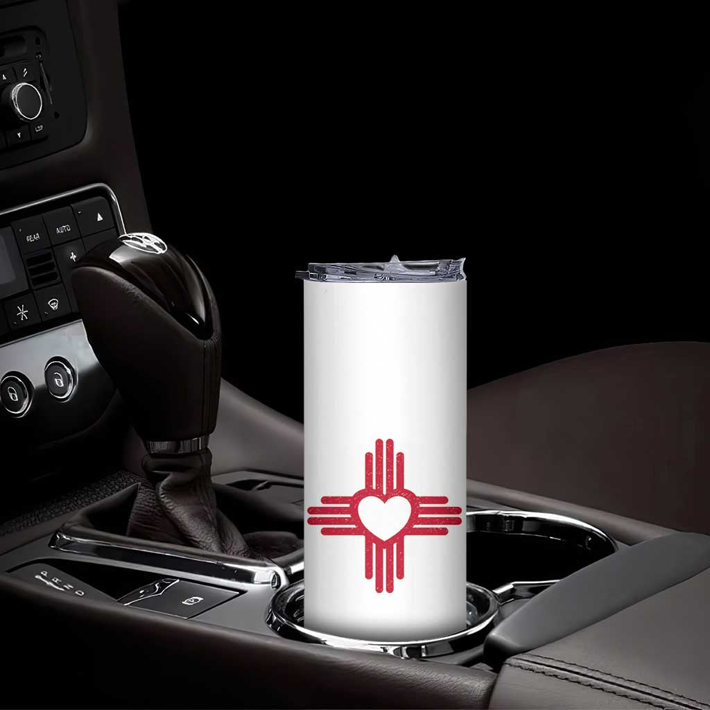 Zia Heart Symbol New Mexico Flag Shirt New Mexican Pride Skinny Tumbler TS14 Print Your Wear