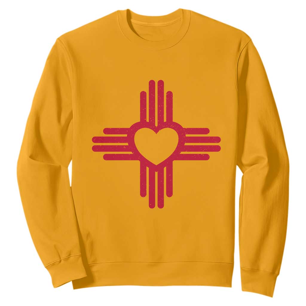 Zia Heart Symbol New Mexico Flag Shirt New Mexican Pride Sweatshirt TS14 Gold Print Your Wear