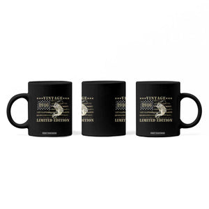 80th Birthday Fishing Vintage 1946 Limited Edition Coffee Mug Bass Fishing Camouflage American Flag Fisherman Gift