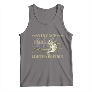 80th Birthday Fishing Vintage 1946 Limited Edition Tank Top Bass Fishing Camouflage American Flag Fisherman Gift
