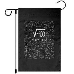 70th Birthday Math Garden Flag Square Root of 4900 Funny Math Nerd 70 Year Old Gift