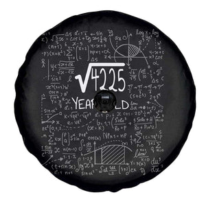 65th Birthday Math Spare Tire Cover Square Root of 4225 Funny Math Nerd 65 Year Old Gift