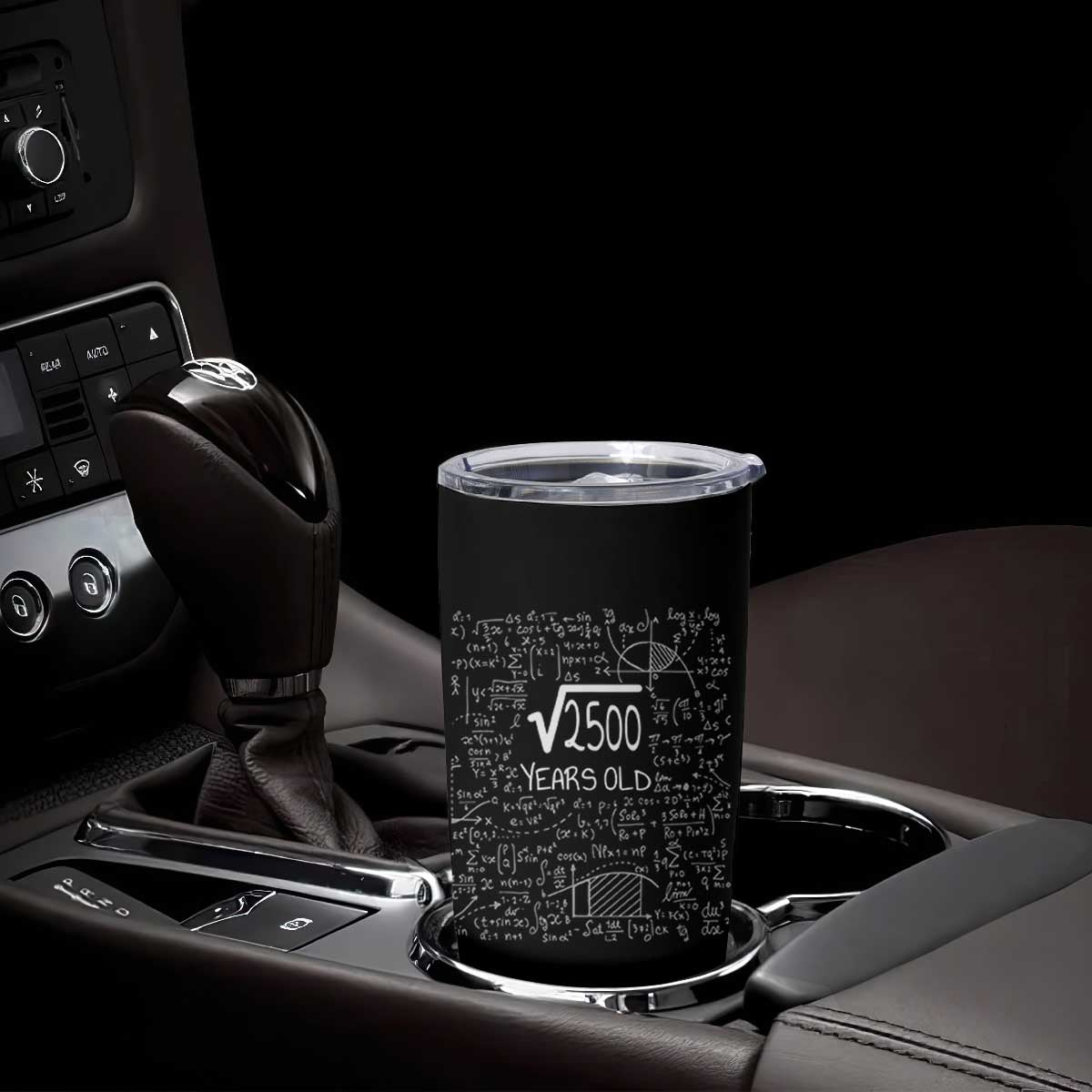 50th Birthday Math Tumbler Cup Square Root of 2500 Funny Math Nerd 50 Year Old Gift