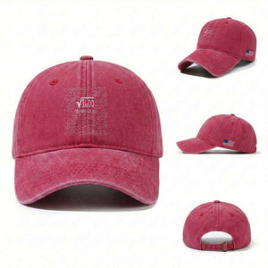 40th Birthday Math Washed Cotton Baseball Cap Square Root of 1600 Funny Math Nerd 40 Year Old Gift