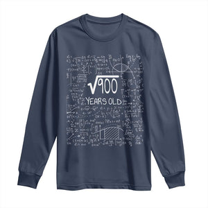 30th Birthday Math Long Sleeve Shirt Square Root of 900 Funny Math Nerd 30 Year Old Gift