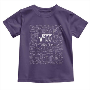 30th Birthday Math Toddler T Shirt Square Root of 900 Funny Math Nerd 30 Year Old Gift