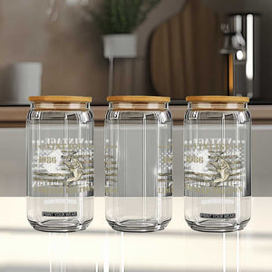 40th Birthday Fishing Vintage 1986 Limited Edition Glass Can Bass Fishing Camouflage American Flag Fisherman Gift