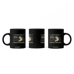 30th Birthday Fishing Vintage 1996 Limited Edition Coffee Mug Bass Fishing Camouflage American Flag Fisherman Gift