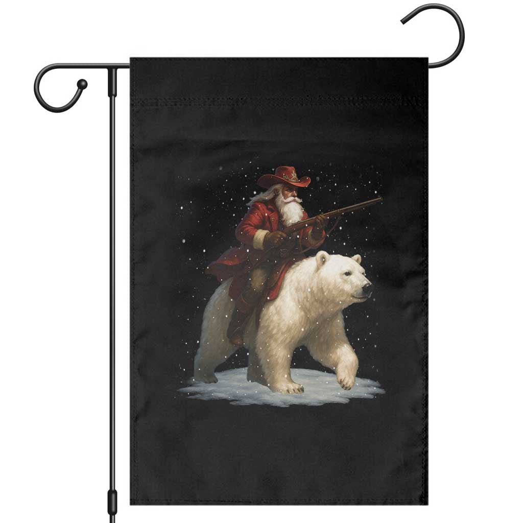 Funny Santa Gun Christmas Garden Flag TS14 Black Print Your Wear