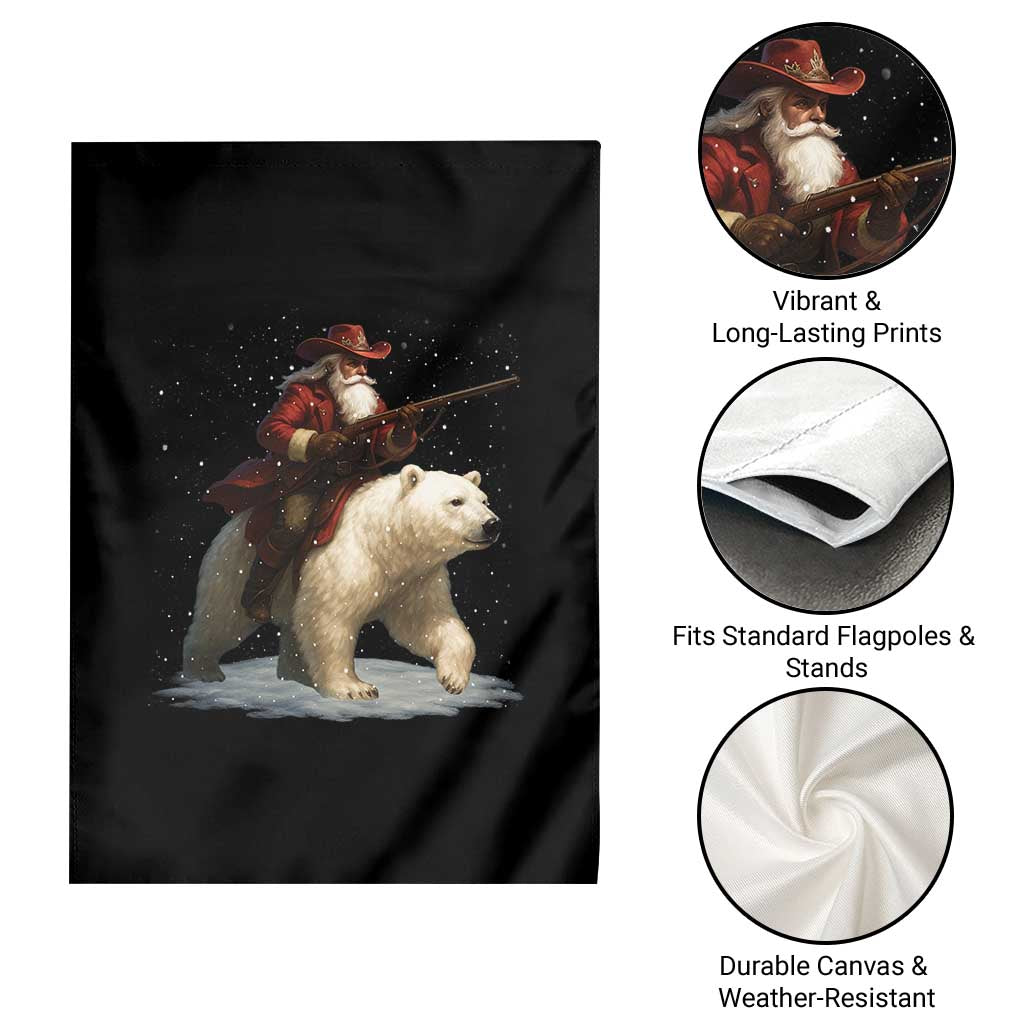 Funny Santa Gun Christmas Garden Flag TS14 Print Your Wear