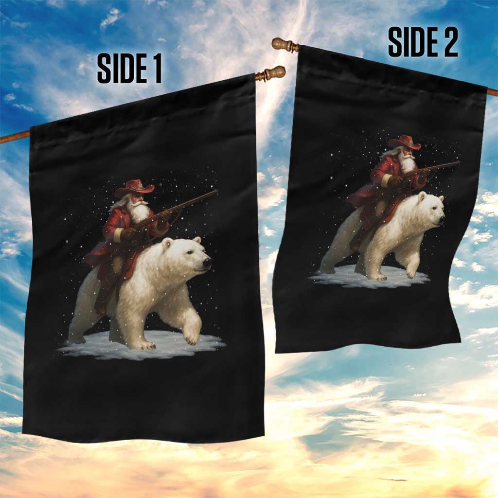 Funny Santa Gun Christmas Garden Flag TS14 Print Your Wear