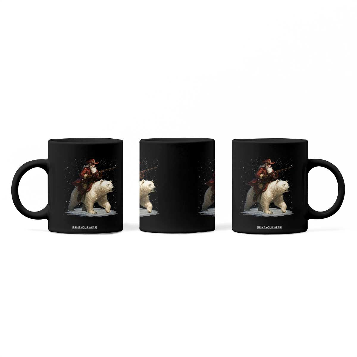 Funny Santa Gun Christmas Coffee Mug TS14 Print Your Wear