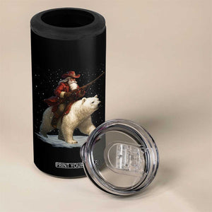 Funny Santa Gun Christmas 4 in 1 Can Cooler Tumbler TS14 Print Your Wear