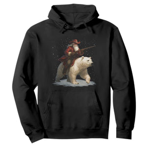 Funny Santa Gun Christmas Hoodie TS14 Black Print Your Wear