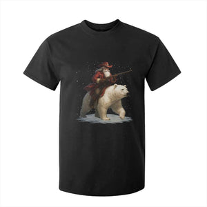 Funny Santa Gun Christmas T Shirt For Kid TS14 Black Print Your Wear