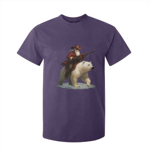 Funny Santa Gun Christmas T Shirt For Kid TS14 Purple Print Your Wear