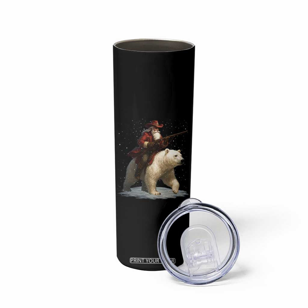 Funny Santa Gun Christmas Skinny Tumbler TS14 Print Your Wear