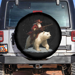 Funny Santa Gun Christmas Spare Tire Cover TS14 No hole Black Print Your Wear