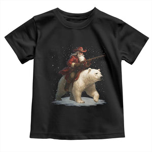 Funny Santa Gun Christmas Toddler T Shirt TS14 Black Print Your Wear