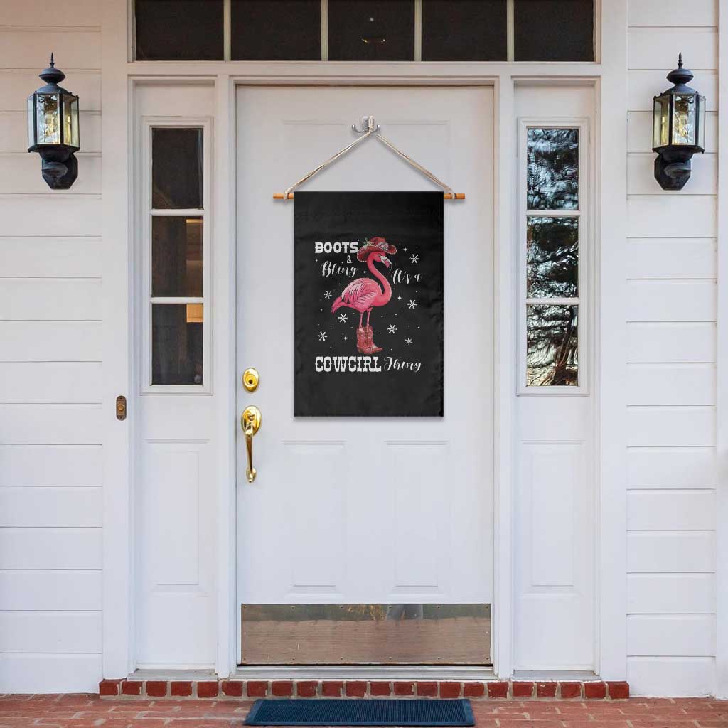 Cowboy Flamingo Garden Flag Boots And Bling It Is A Cowgirl Thing TS14 Print Your Wear