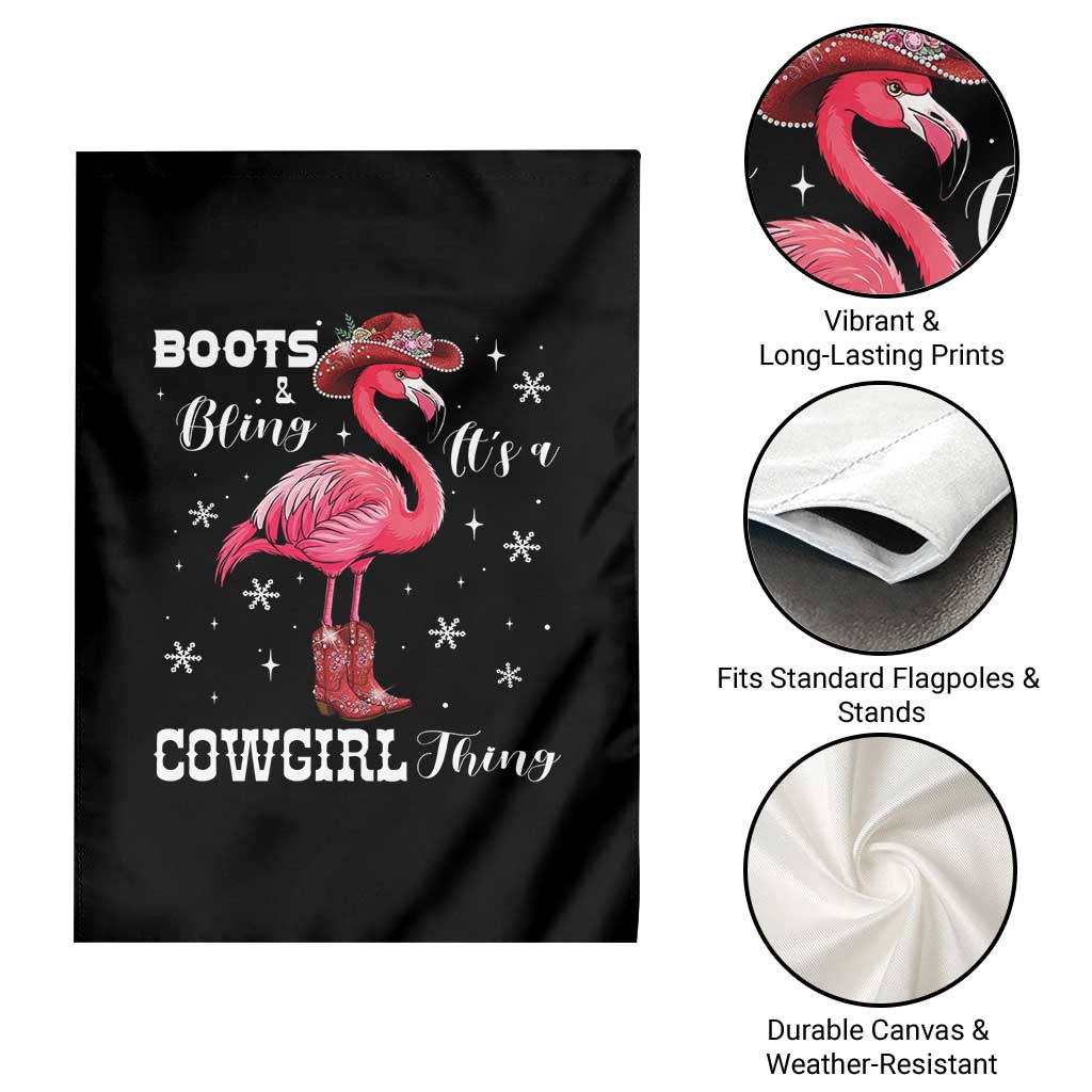 Cowboy Flamingo Garden Flag Boots And Bling It Is A Cowgirl Thing TS14 Print Your Wear