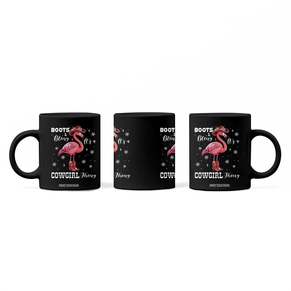 Cowboy Flamingo Coffee Mug Boots And Bling It Is A Cowgirl Thing TS14 Print Your Wear