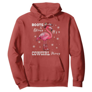 Cowboy Flamingo Hoodie Boots And Bling It Is A Cowgirl Thing TS14 Red Print Your Wear