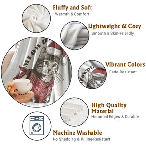 Cowboy Cat Christmas Throw Blanket Meowdy Western Rodeo TS14 Print Your Wear