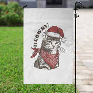 Cowboy Cat Christmas Garden Flag Meowdy Western Rodeo TS14 Print Your Wear