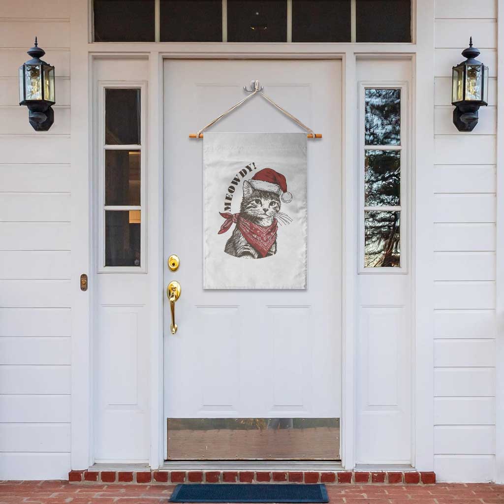Cowboy Cat Christmas Garden Flag Meowdy Western Rodeo TS14 Print Your Wear