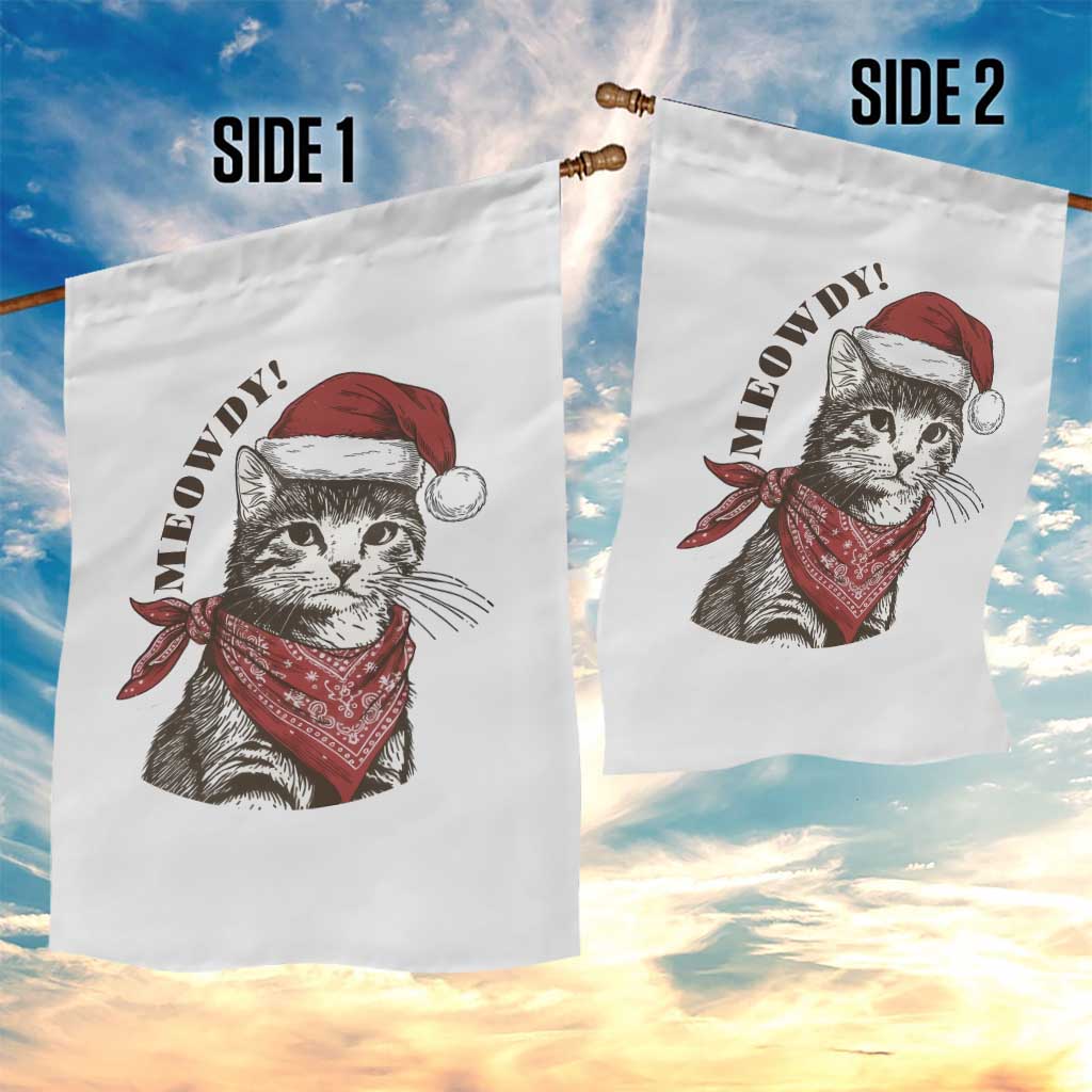 Cowboy Cat Christmas Garden Flag Meowdy Western Rodeo TS14 Print Your Wear