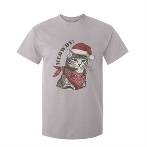 Cowboy Cat Christmas T Shirt For Kid Meowdy Western Rodeo TS14 Ice Gray Print Your Wear